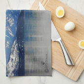 Berge am See Küchentuch (Viertel Falte)