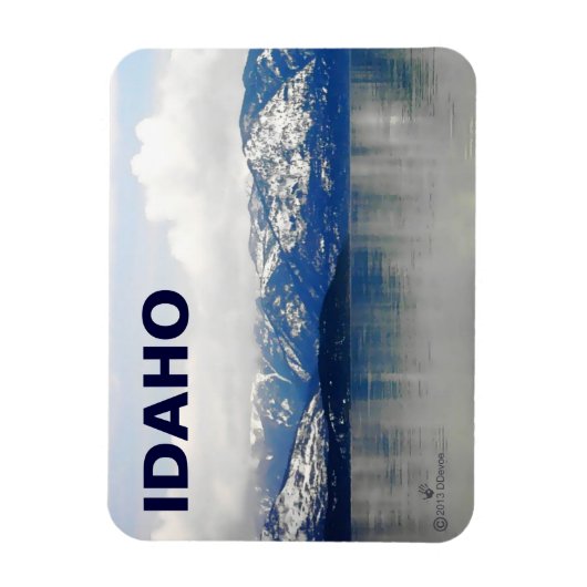 Berge am See Magnet (Vertikal)