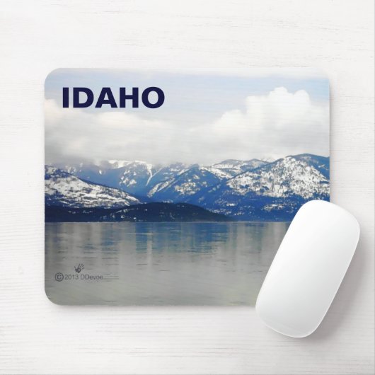 Berge am See Mousepad (Mit Mouse)