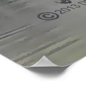 Berge am See Poster (Ecke)