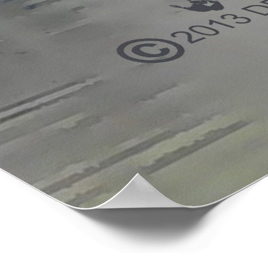 Berge am See Poster (Ecke)