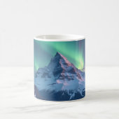 Berge Aurora Borealis Kaffeetasse (Mittel)