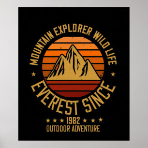 Berge - Berge Explorer - Wildtiere seit 1982 Poster
