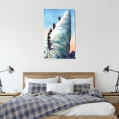 Berge Bergsteiger zum Bergsteigen Leinwanddruck (Insitu (Schlafzimmer))