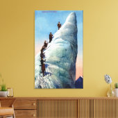 Berge Bergsteiger zum Bergsteigen Leinwanddruck (Insitu (Wohnzimmer))