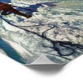 Berge Bergsteiger zum Bergsteigen Poster (Ecke)