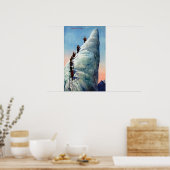 Berge Bergsteiger zum Bergsteigen Poster (Küche)