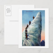 Berge Bergsteiger zum Bergsteigen Postkarte (Vorne/Hinten)