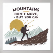 Berge bewegen sich nicht, aber man kann poster (Vorne)