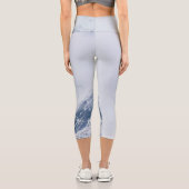 Berge bewölkt capri leggings (Rückseite)
