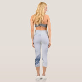 Berge bewölkt capri leggings (Rückseite)