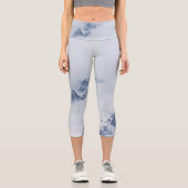 Berge bewölkt capri leggings (Vorderseite)