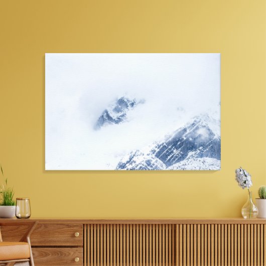 Berge bewölkt leinwanddruck (Insitu (Wohnzimmer))