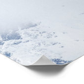 Berge bewölkt poster (Ecke)