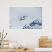 Berge bewölkt poster (Küche)