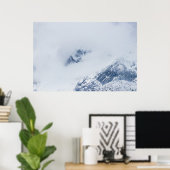 Berge bewölkt poster (Heimbüro)