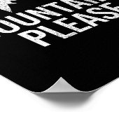 Berge Bitte Abenteuer Outdoor Poster (Ecke)