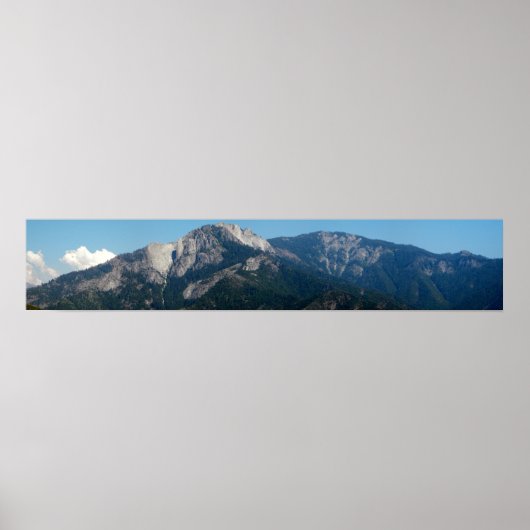 Berge, Blick in den Sequoia-Nationalpark Poster (Vorne)