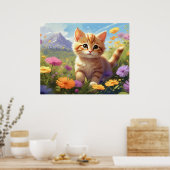 *~* Berge Blume Kätzchen 5:4 Kätzchen AP68 Poster (Küche)