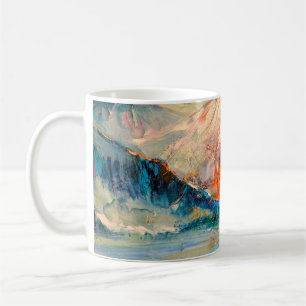 Berge, Canyon. Berggipfel, Bergrücken, Berge Kaffeetasse