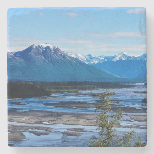 Berge Denali Steinuntersetzer (Vorderseite)