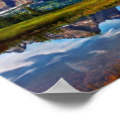 Berge des Glacier-Nationalparks Poster (Ecke)