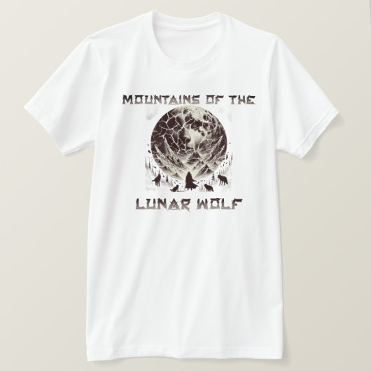 Berge des Mondwolfs T-Shirt (Design vorne)