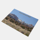 Berge des Zion Nationalparks Doormat Fußmatte (Schrägansicht)