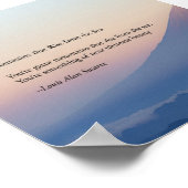 Berge, die vom Meer aufsteigen Poster (Ecke)