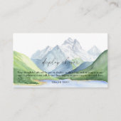 Berge - Dusche anzeigen Begleitkarte (Vorderseite)