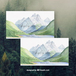 Berge - Dusche anzeigen Begleitkarte