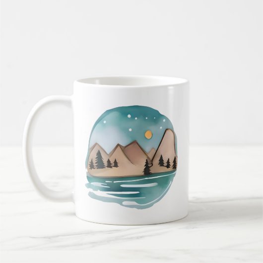 Berge entkommen unter den Sternen Kaffeetasse (Links)