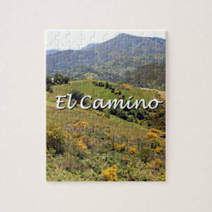 Berge entlang EL Camino, Spanien (Titel) Puzzle