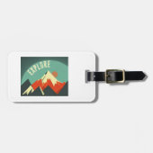 Berge erkunden gepäckanhänger (Vorderseite horizontal)