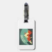 Berge erkunden gepäckanhänger (Rückseite vertikal)