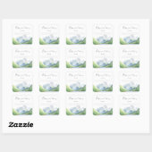 Berge - Erste Bibliothek des Babys Quadratischer Aufkleber (Blatt)