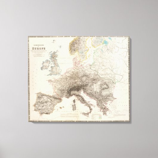 Berge Europas Leinwanddruck (Vorderseite)