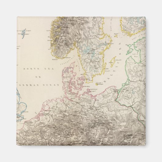 Berge Europas Magnet (Vorne)