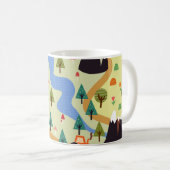 Berge, Flüsse, Wald, Autokomuster. Kaffeetasse (VorderseiteRechts)