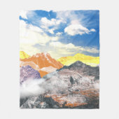 Berge (Fotomontage) 1 Fleecedecke (Vorderseite)