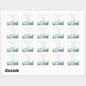 Berge - für die Bibliothek Quadratischer Aufkleber (Blatt)