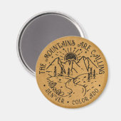 Berge für Erlebnisentdeckungen - Benutzerdefiniert Magnet (Vorderseite/Rückseite)