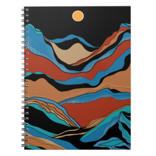 Berge Geometrisch  Notizblock