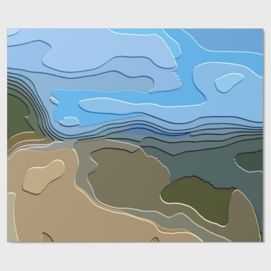 BERGE GESCHENKPAPIER (Flach)