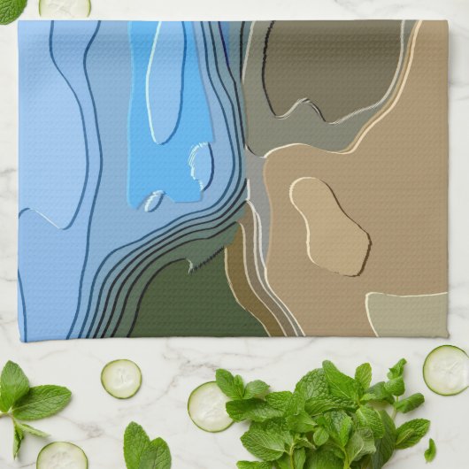 BERGE GESCHIRRTUCH (Gefaltet)