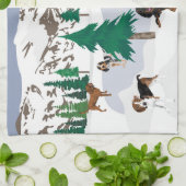 Berge Geschirrtuch (Gefaltet)