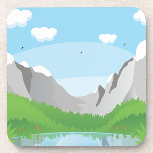 Berge Getränkeuntersetzer (Vorderseite)