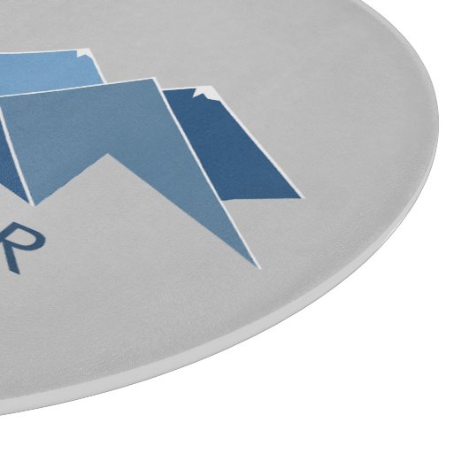 Berge glückliche Stunde Schneidebrett (Ecke)