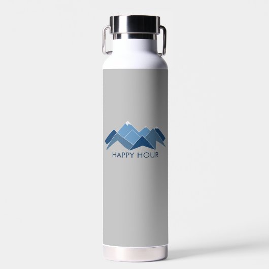 Berge glückliche Stunde Trinkflasche (Vorne)