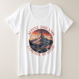 Berge Große Größe T-Shirt